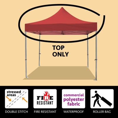 Party Tents Direct 10x10 50mm Speedy Pop Up Instant Canopy Event Tent Top ONLY, Various Colors   